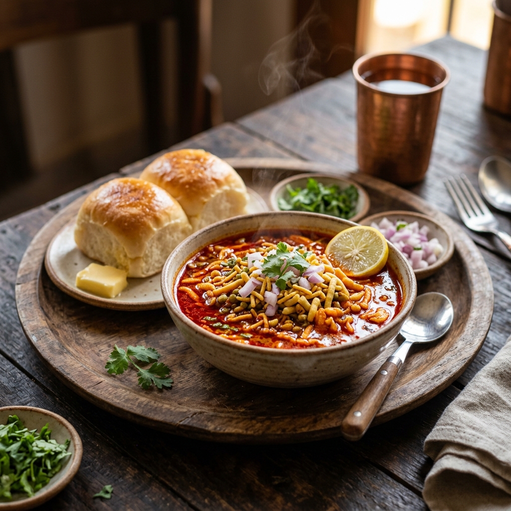 Kolhapuri Misal Pav